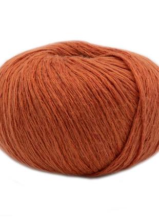 Пряжа soft lino/софт лино, терракотовый 5, laines du nord