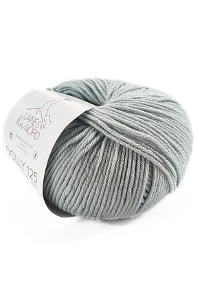 Пряжа dolly 125/долли 125, серо-голубой 210, laines du nord