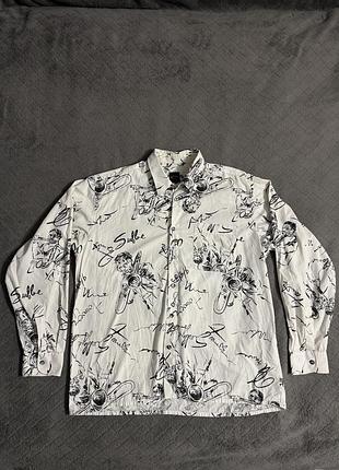 Чоловіча сорочка з довгим рукавом let's go casual clothes