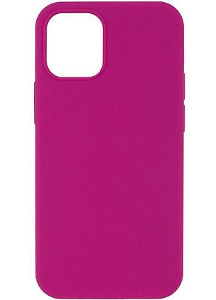Чехол silicone case full protective (aa) no logo для apple iphone 14 (6.1") малиновый / dragon fruit