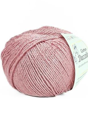 Пряжа cotton dazzle/коттон дазл, античная роза 210, performance