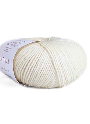 Пряжа andina/андина, молочный 100, laines du nord