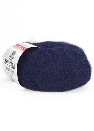 Пряжа kid seta/кид сета, черника 417, mondial