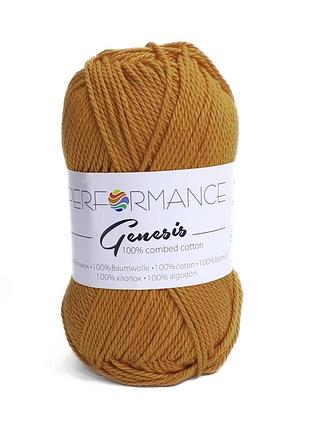 Пряжа genesis/генезис, горчичный 2058, performance