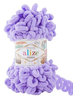 Пряжа alize puffy/ализе пуффи, лиловый 788