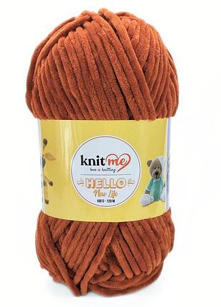 Пряжа hello/хеллоу, кирпичный 933, knit me