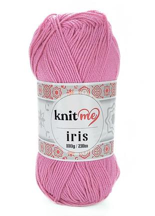 Пряжа iris/ирис, розовый кі6005, knit me