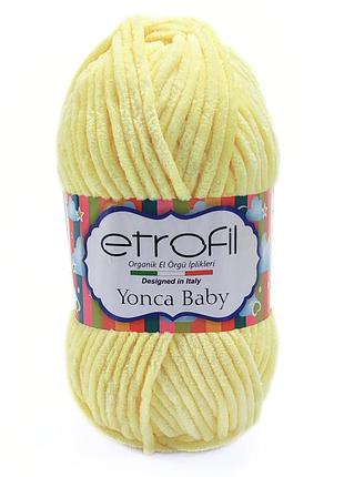 Пряжа yonca baby/йонка бебі, жовтий 70213, etrofil