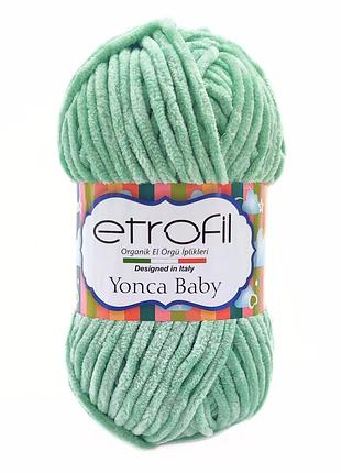 Пряжа yonca baby/йонка бебі, м'ятний 70411, etrofil