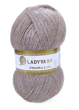 Пряжа angora love/ангора лав, мокко hn016, lady yarn