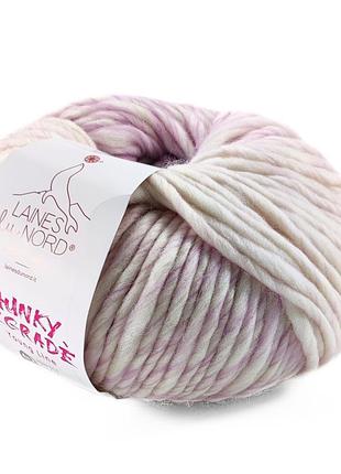 Пряжа chunky degrade/чанки деграде, светло-сиреневый 2/2024, laines du nord