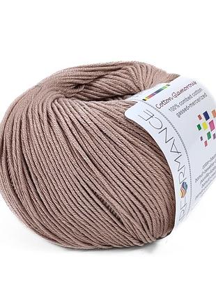 Пряжа cotton glamorous/коттон гламорос, бежевый 217, performance