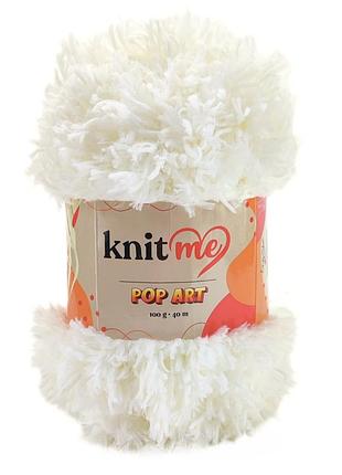 Пряжа pop art/поп арт, молочный 954, knit me