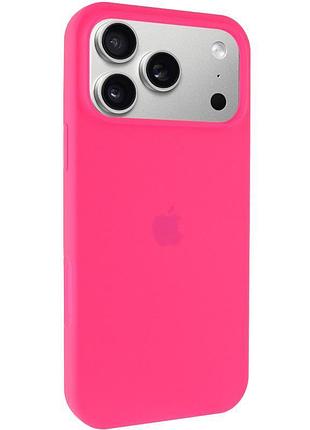 Чохол silicone case full protective (aa) для apple iphone 17 pro (6.3") рожевий / barbie pink
