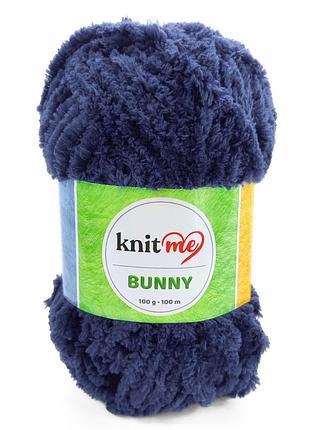 Пряжа bunny/банни, синий 995, knit me