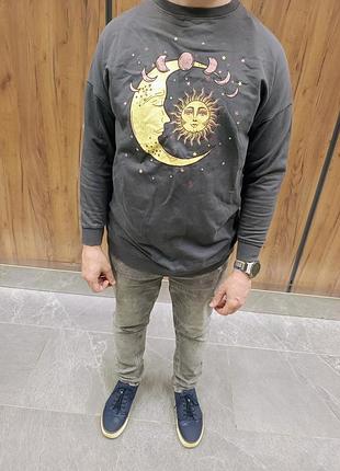 Свитшот двунитка удлиненный