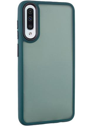 Чехол tpu+pc lyon frosted для samsung galaxy a50 (a505f) / a50s / a30s green