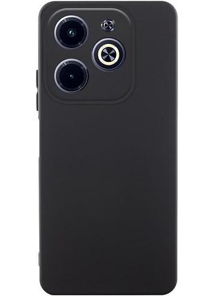 Чехол tpu getman liquid silk full camera для infinix hot 40i черный / black