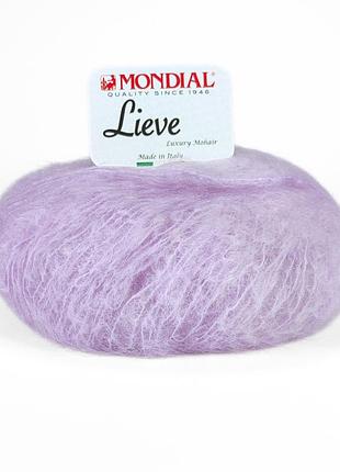 Пряжа lieve/лив, нежно-сиреневый 699, mondial