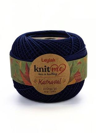 Пряжа karnaval/карнавал, кобальт 03049, knit me