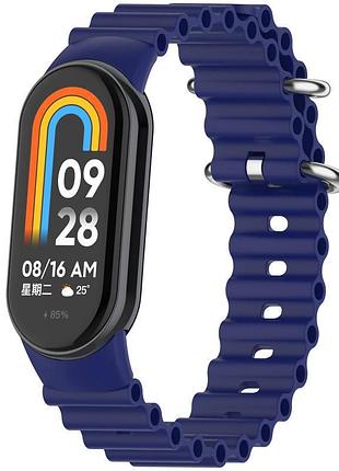 Ремінець ocean band для xiaomi mi band 9/8/10 синій / blue