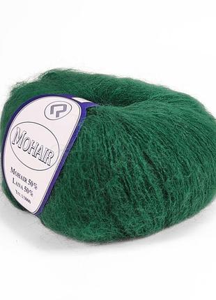 Пряжа mohair/мохер, ярко-зеленый 2441, campolmi
