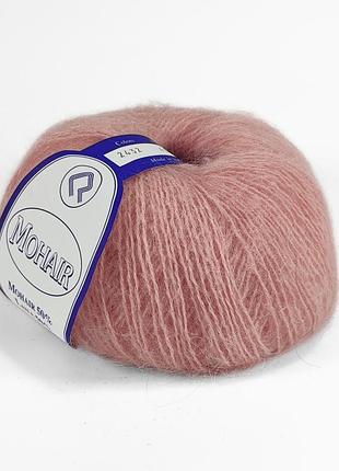 Пряжа mohair/мохер, лосось 2432, campolmi