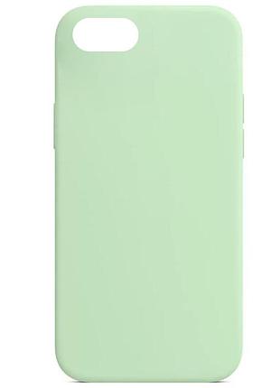 Чохол silicone case full protective (aa) no logo для apple iphone se (2020) зелений / pistachio