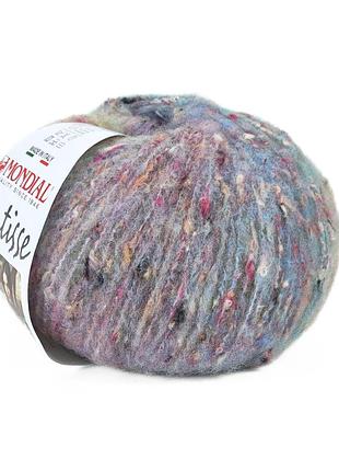 Пряжа мatisse/матис, голубой меланж-твид 866, mondial