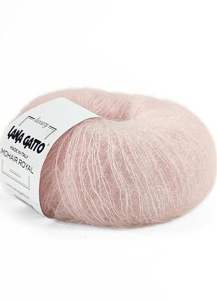 Пряжа mohair royal/мохер роял, французька троянда 12921, lana gatto