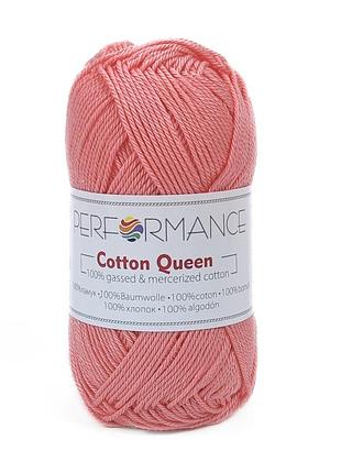 Пряжа cotton queen/коттон квін, англійська троянда 014, performance