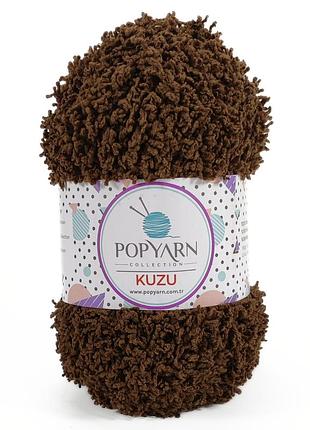 Пряжа kuzu/кузю, коричневый в-21, popyarn