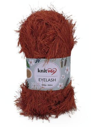 Пряжа eyelash/айлеш, терракотовый 12, knit me