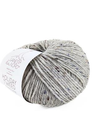 Пряжа holiday tweed/холидей твид, светло-серый 1, laines du nord