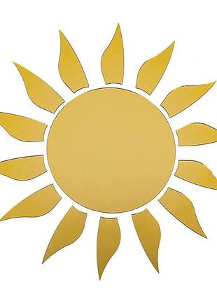 Зеркальный декор акриловый самоклеющийся золото,15шт (d) sw-00002502