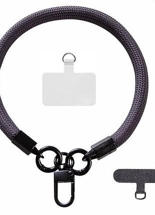 Шнурок - браслет (10мм) dark gray