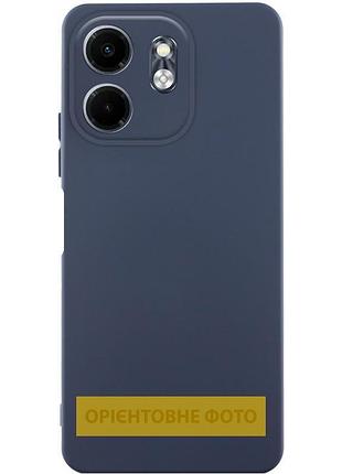 Чехол tpu getman liquid silk full camera для motorola moto g55 5g синий / midnight blue