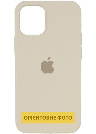 Чохол silicone case full protective (aa) для apple iphone 17 pro (6.3") бежевий / antique white