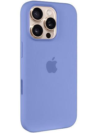 Чехол silicone case (aaa) with magsafe and animation (button) для apple iphone 16 pro (6.3") periwinkle