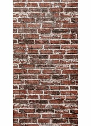 Самоклеюча 3d панель 3080x700x3мм червона катеринославська цегла sw-00001761