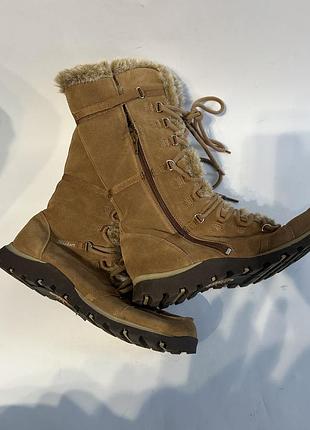 Жіночі замшеві черевики чобітки skechers