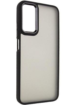 Чехол tpu+pc lyon frosted для oppo a58 4g black