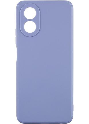 Силиконовый чехол candy full camera для oppo a38 / a18 голубой / mist blue