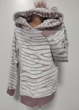 Худи мягушка с массивный капюшоном ушки s/m