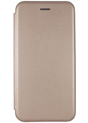 Кожаный чехол-книжка classy для xiaomi redmi note 8t золотой