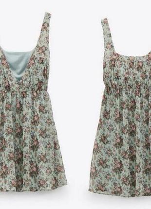 Zara вискозное платье м зара