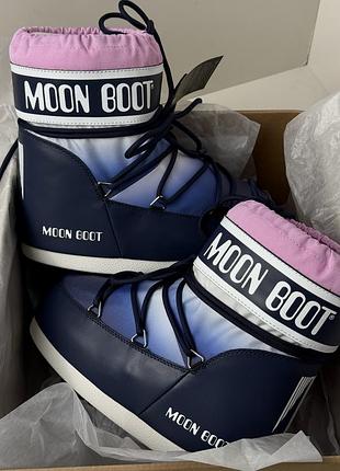 Зимові снігові чоботи дутики жіночі мунбут moon boot луноходи