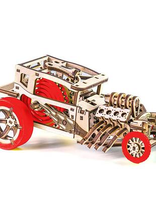 Деревянный конструктор "hot rod" time for machine красный