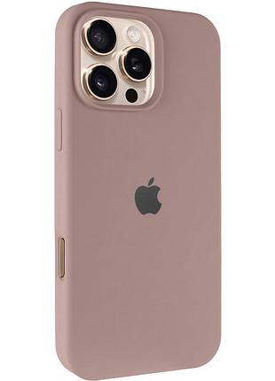 Чехол silicone case full protective (aa) для apple iphone 16 pro (6.3") серый / lavender