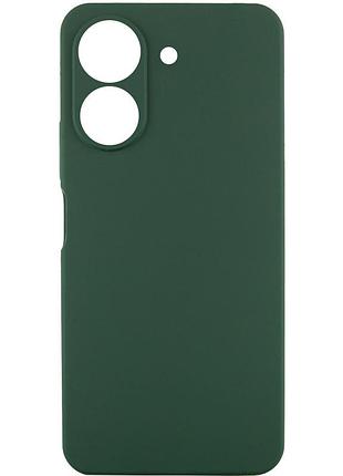Чехол tpu getman liquid silk full camera для xiaomi redmi 13c / poco c65 зеленый / dark green